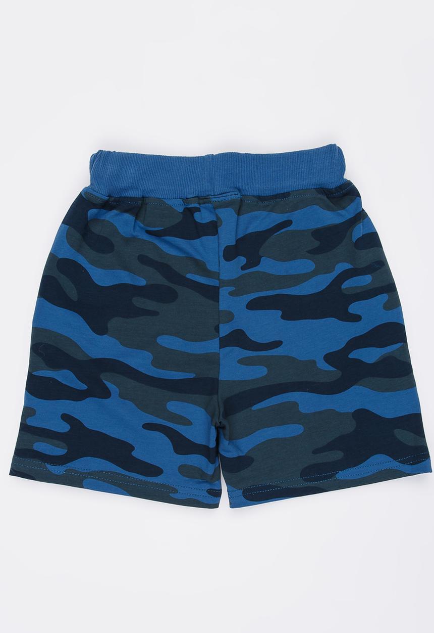 Pop Candy - Camo Printed Shorts Blue