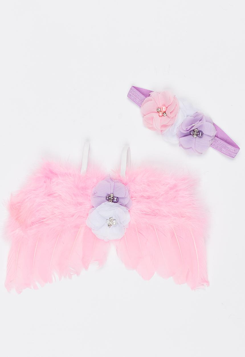 Pop Candy - Angel Wings and Headband Set Mid Pink