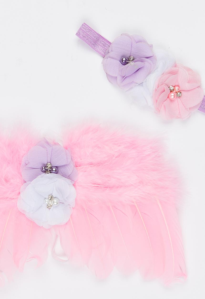 Pop Candy - Angel Wings and Headband Set Mid Pink