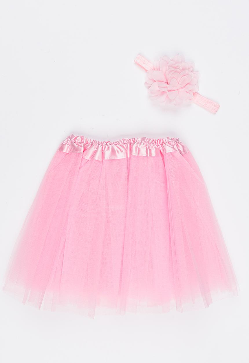 Pop Candy - Headband and Skirt Set Mid Pink