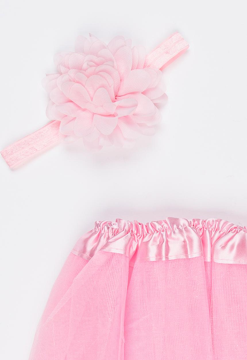 Pop Candy - Headband and Skirt Set Mid Pink