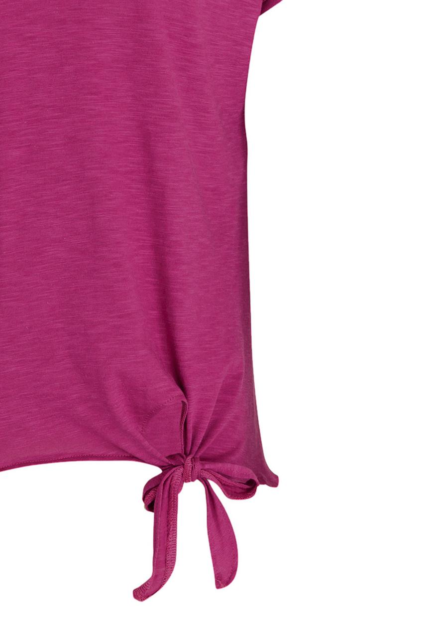 Rebel Republic - Side Tie Top With Back Detail Dark Purple