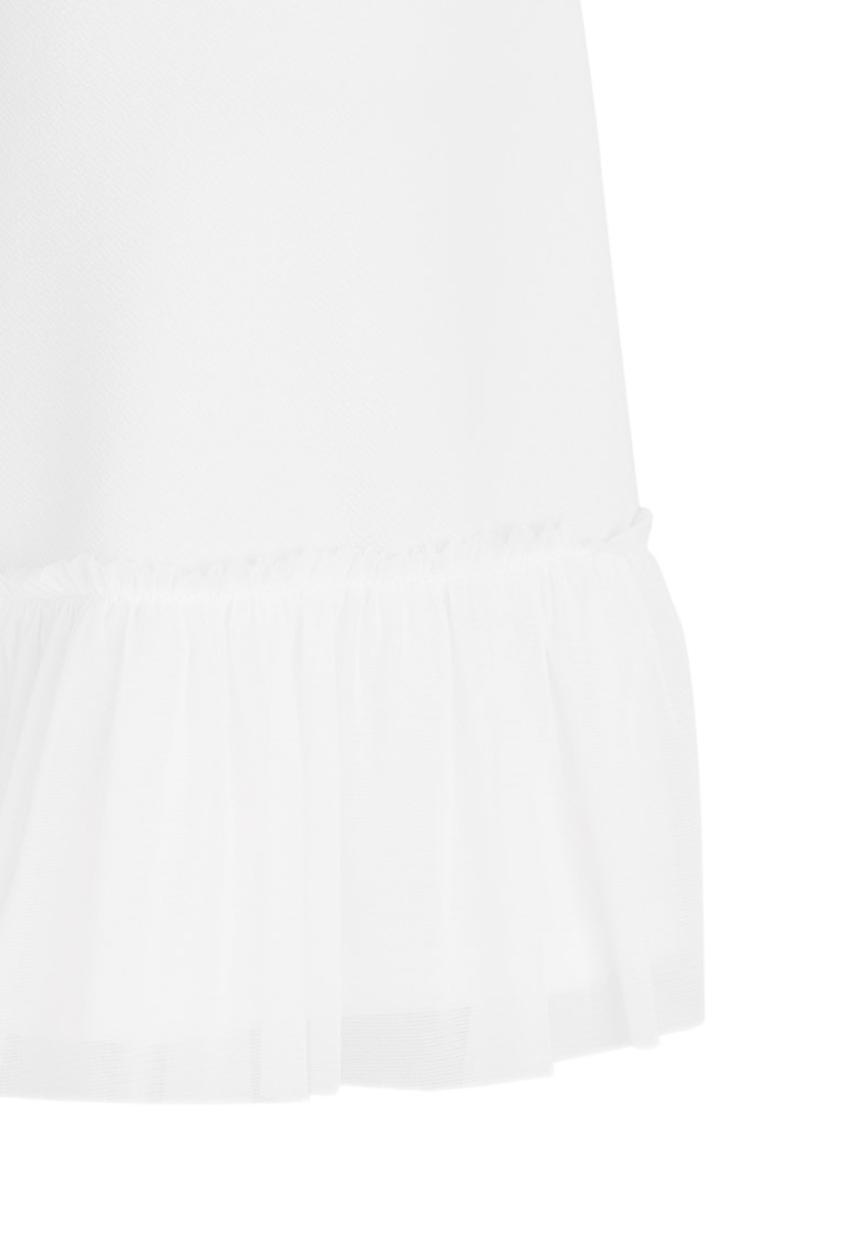 See-Saw - Dropped Waist dress with Mesh Layer Milk