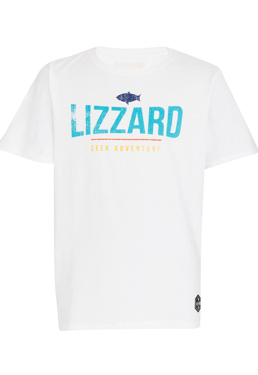 Lizzard - Press Tee White