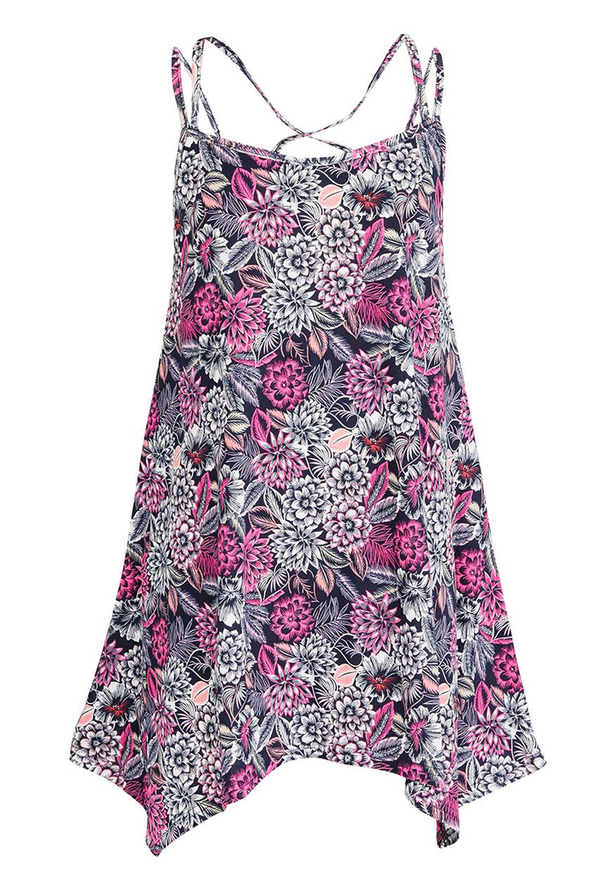 Rebel Republic - Hanky Hem Dress Multi-colour