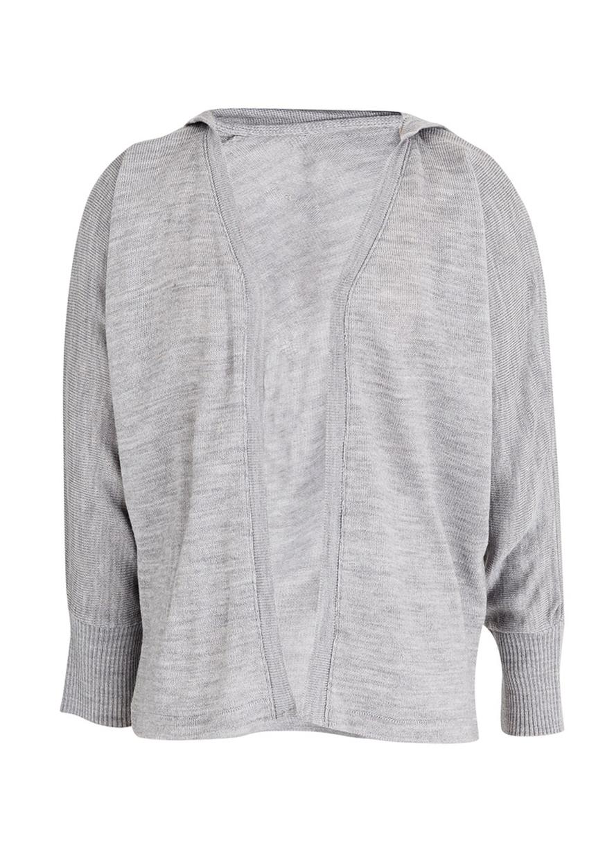 Rebel Republic - Hooded Cardi Grey Melange