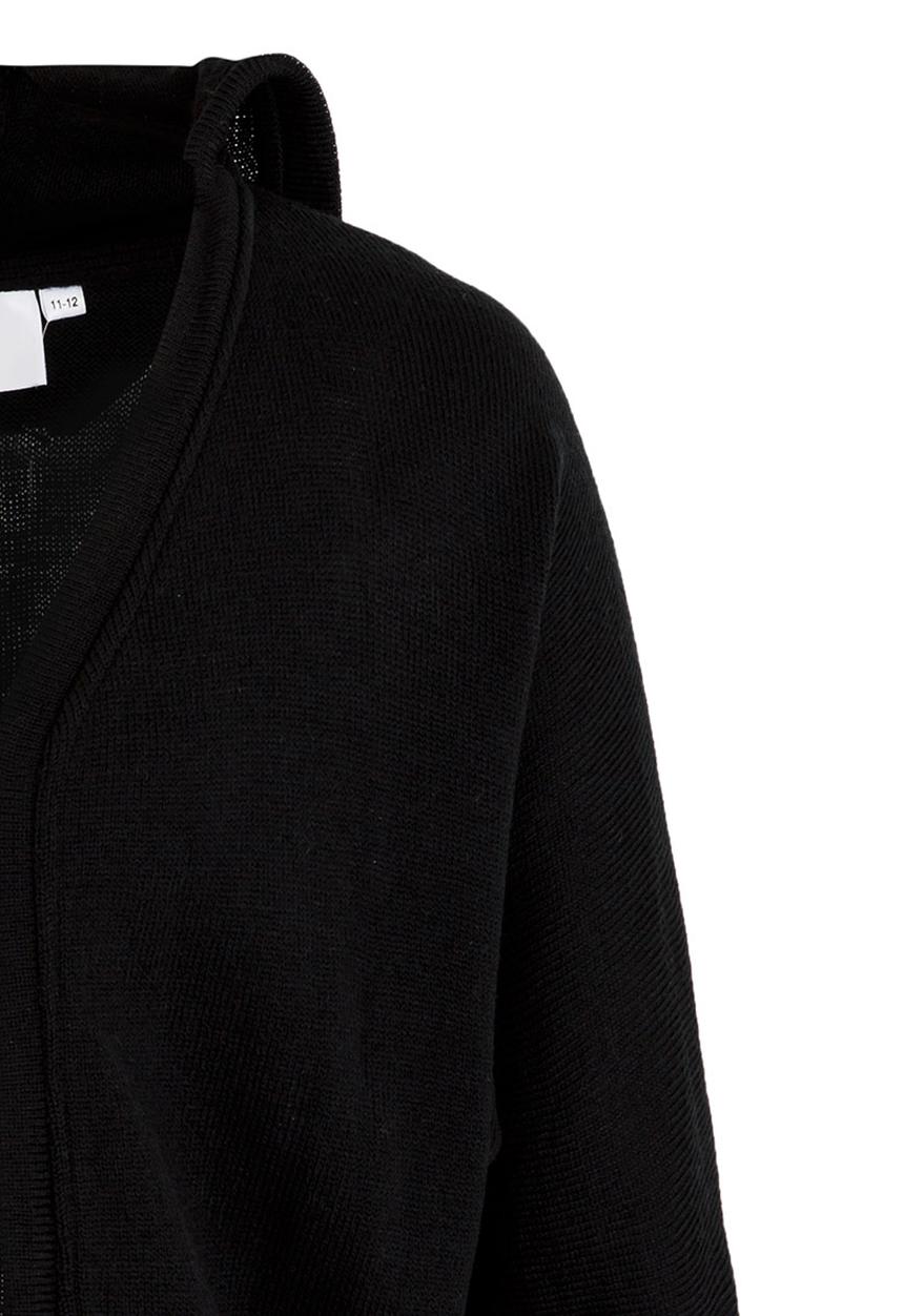 Rebel Republic - Hooded Cardi Black