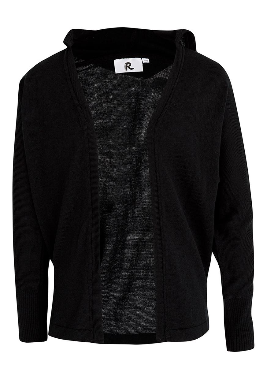 Rebel Republic - Hooded Cardi Black