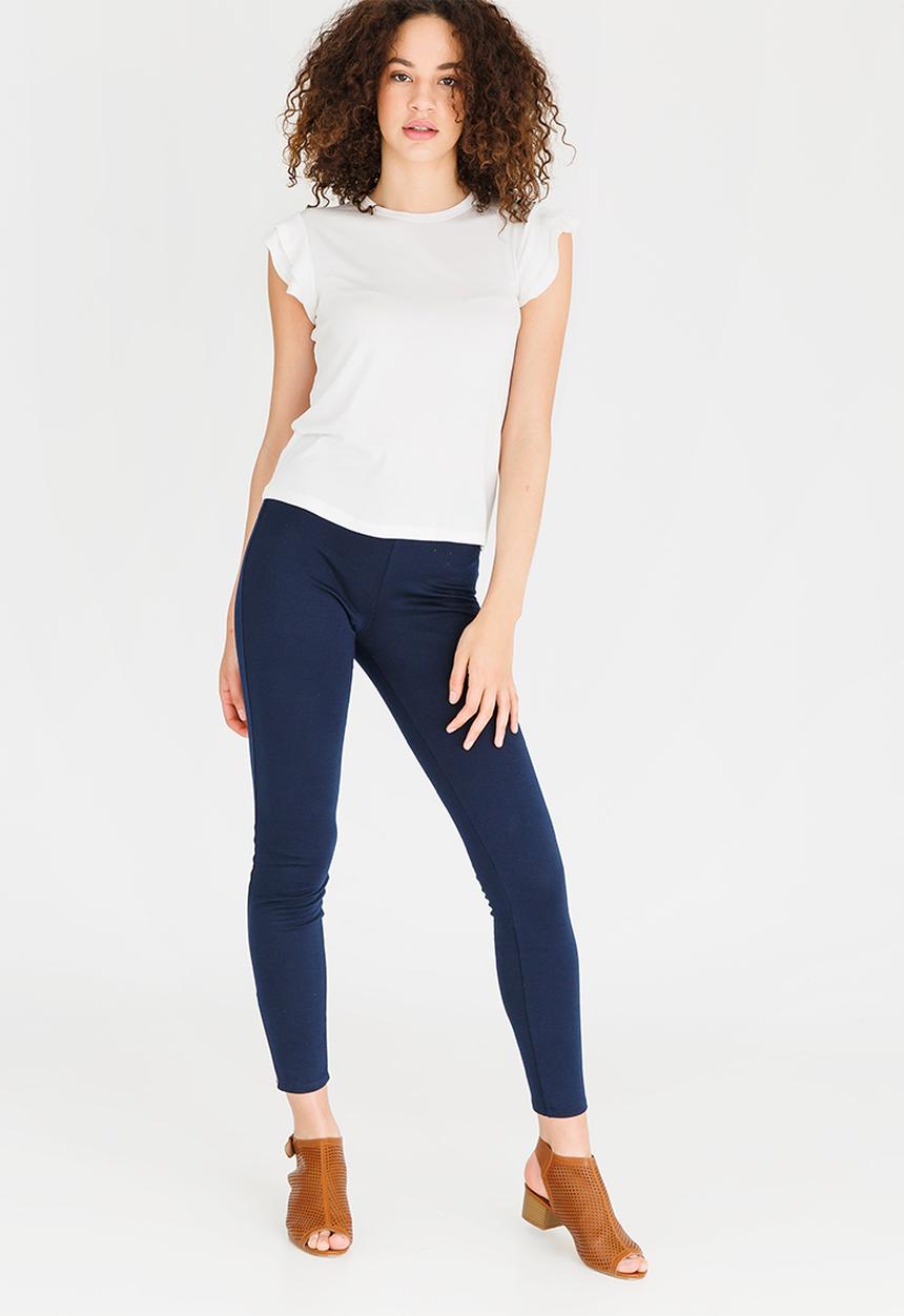edit - Knit Top with Ruffle Sleeves White
