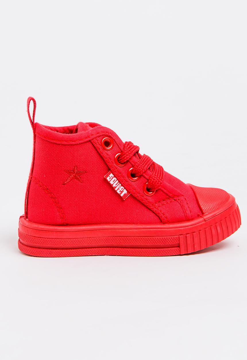 SOVIET - Rio Hi Top Sneaker Red