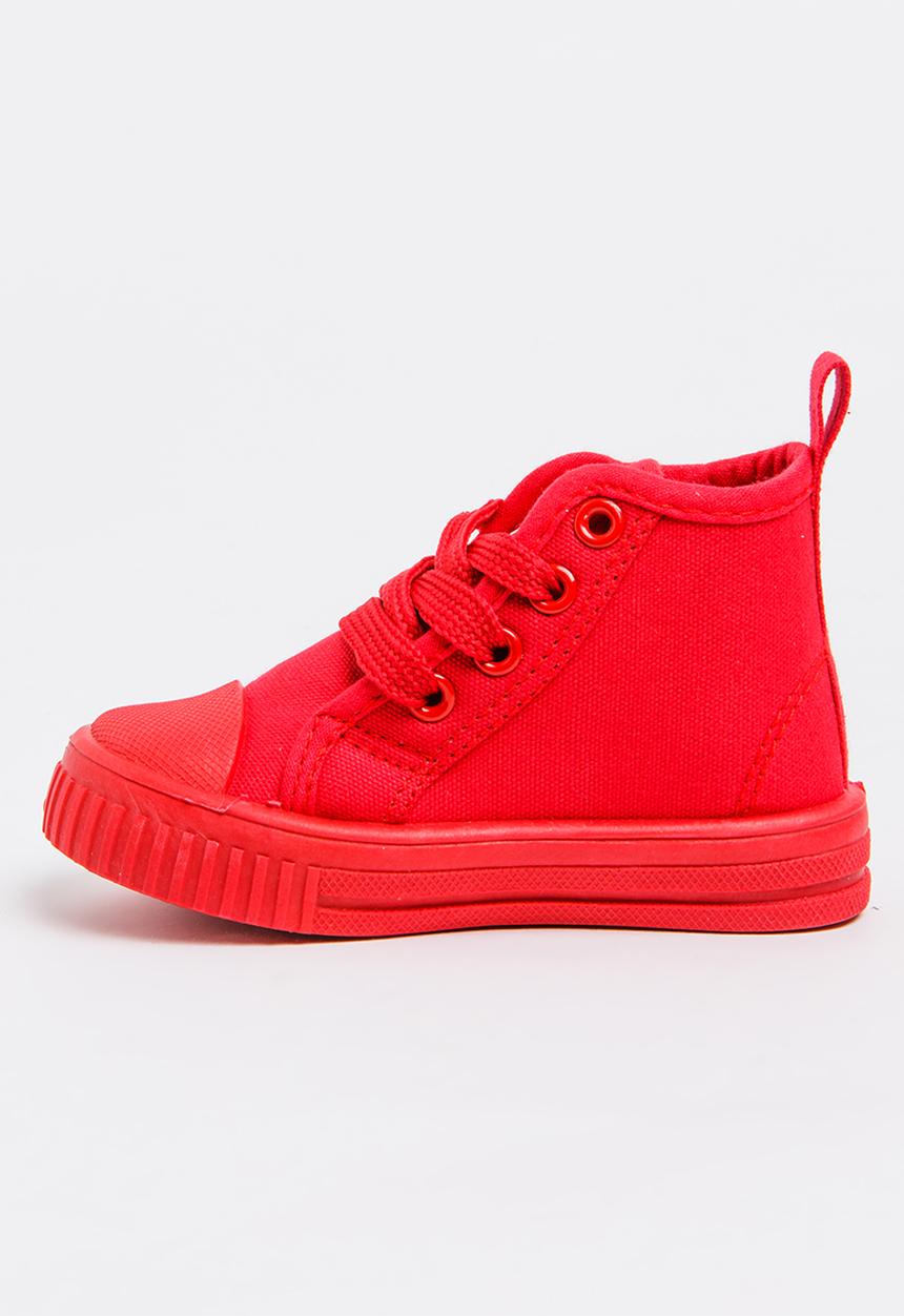 SOVIET - Rio Hi Top Sneaker Red