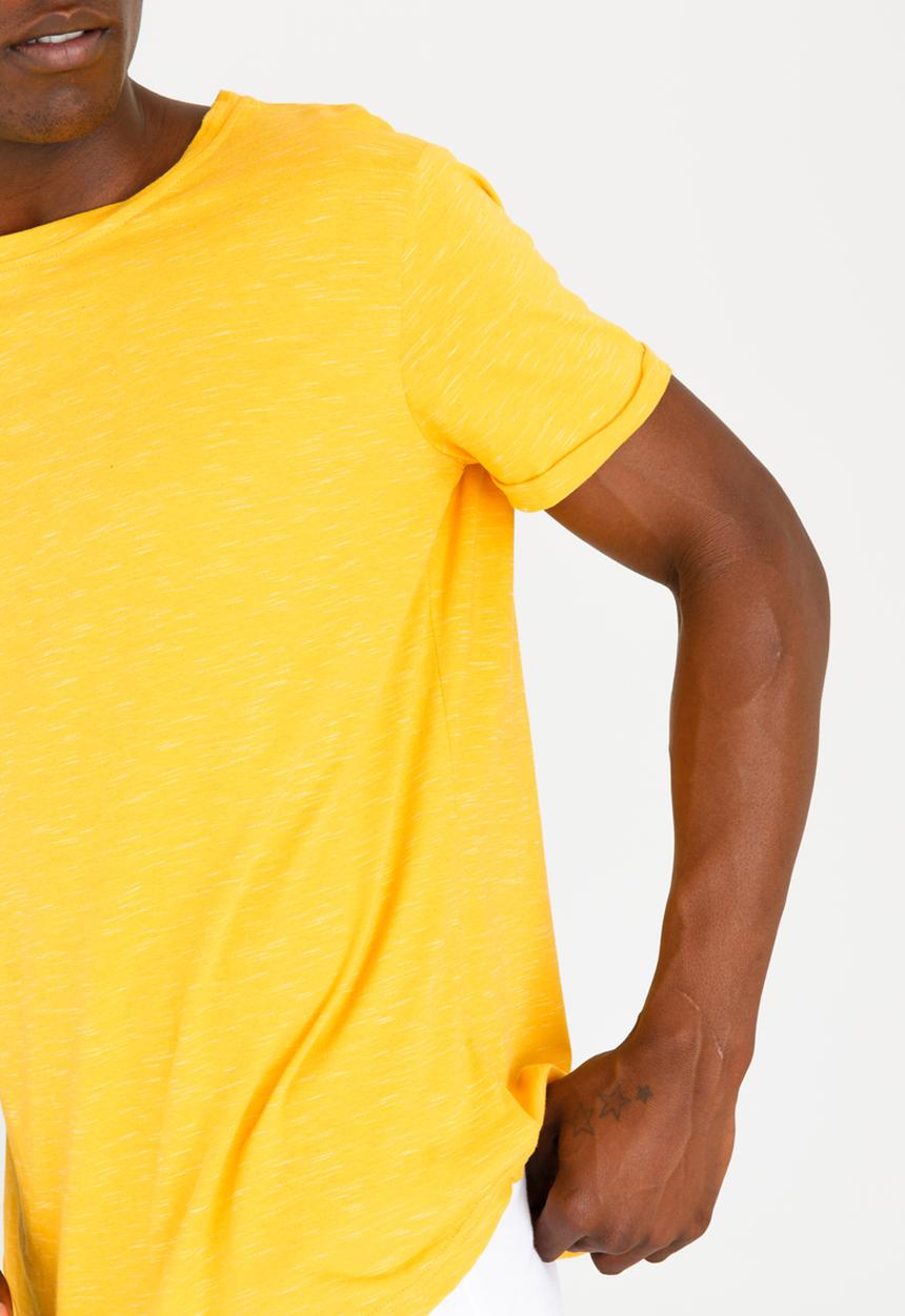 Unruly - Longer Length Tee Slub Yellow