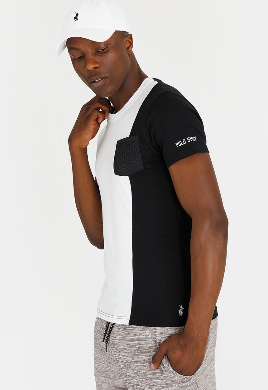 Polo Sport - Blocked T-Shirt Black and White