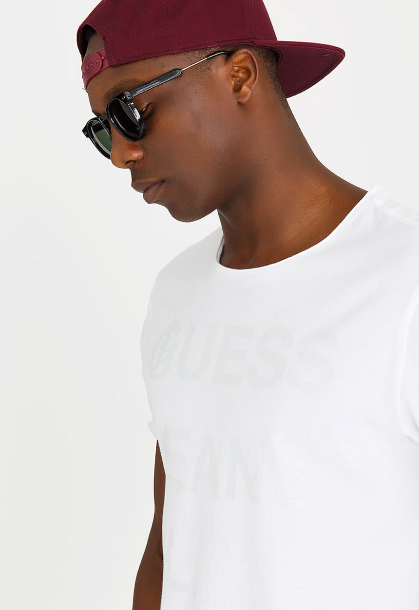 GUESS - Basic Ges Play Logo Crew Tee White