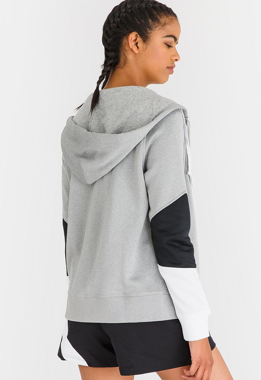 Converse - Blocked Full Zip Hoody Pale Grey