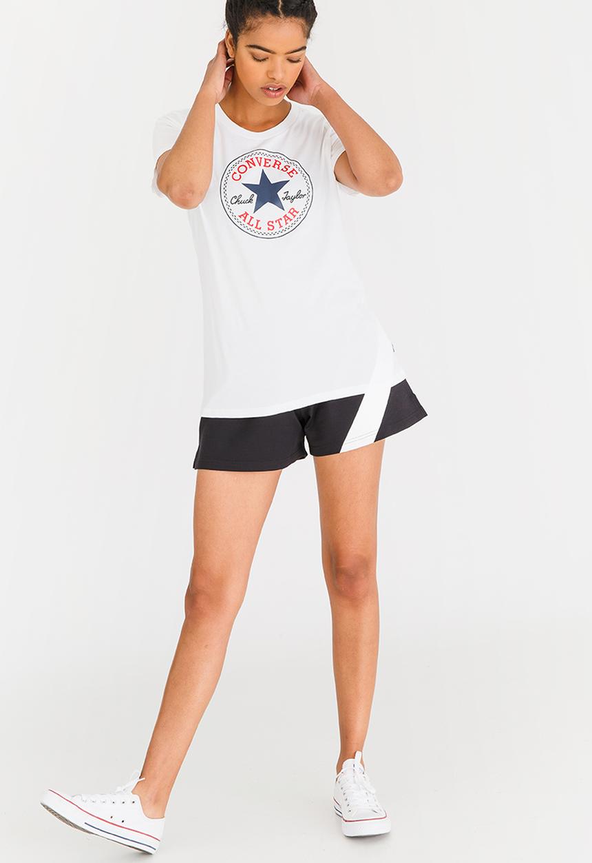 Converse - Solid Chuck Patch Crew Tee White