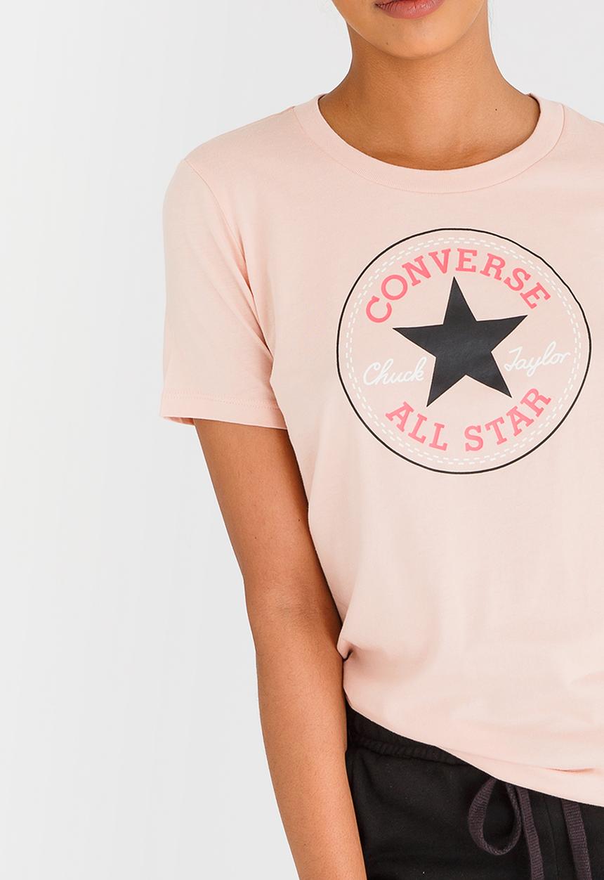 Converse - Solid Chuck Patch Crew Tee Pale Pink