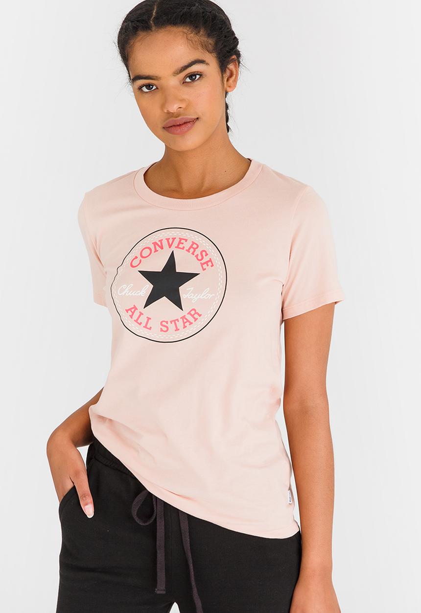 Converse - Solid Chuck Patch Crew Tee Pale Pink