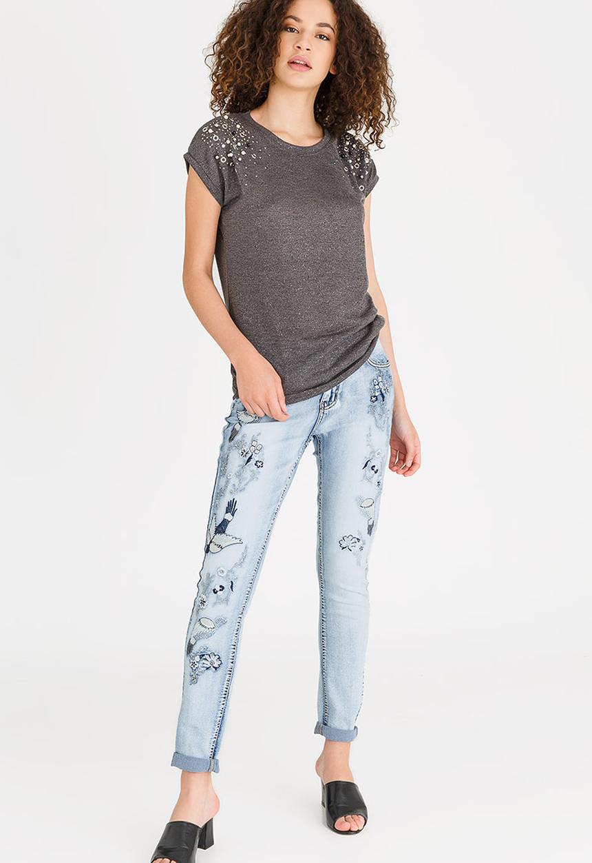 cath.nic - Shimmer and Shine Top Charcoal