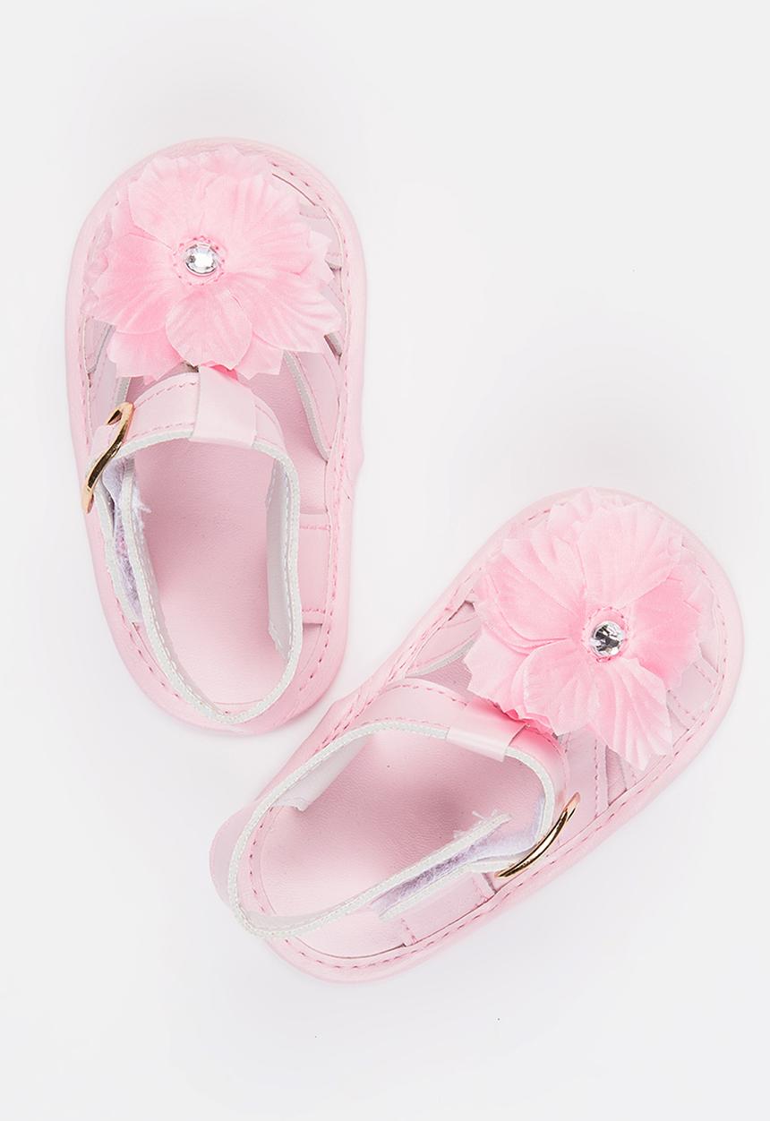 Pop Candy - Flower Sandals Pale Pink