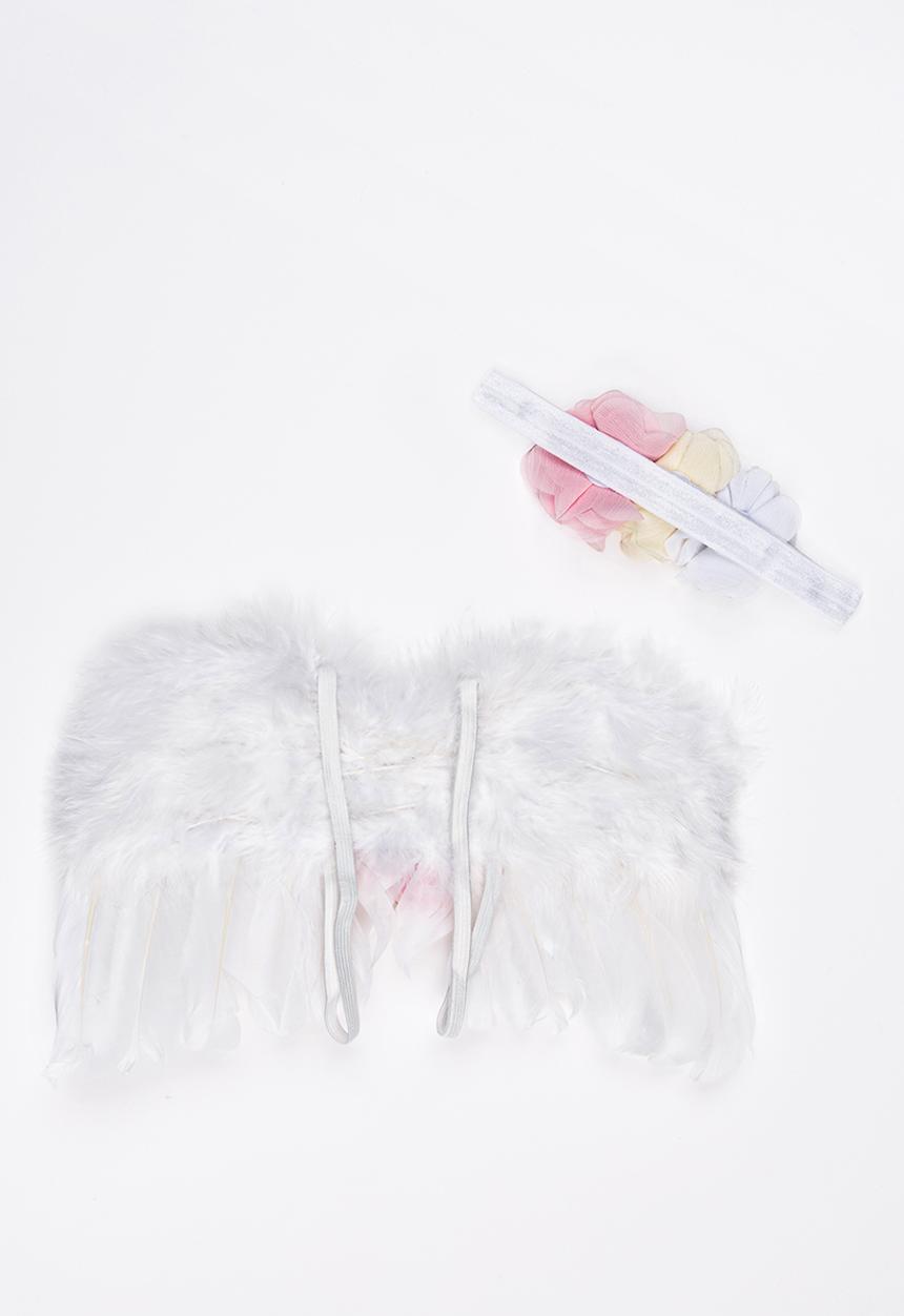 Pop Candy - Angel Wings and Headband Set White