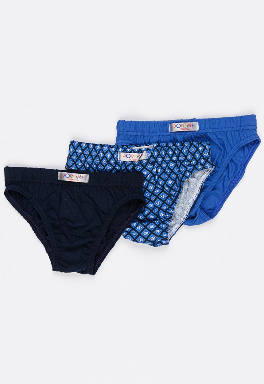 Jockey - 3 PK Fancy Boys Skants Multi-colour