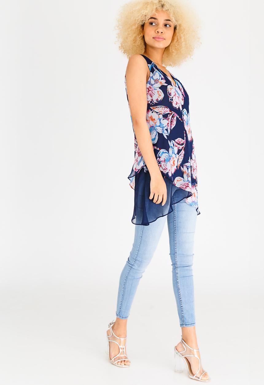 G Couture - Printed Reversible Top Multi-colour