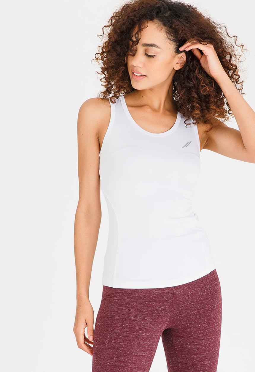 Lithe - Cut-out Back Vest White