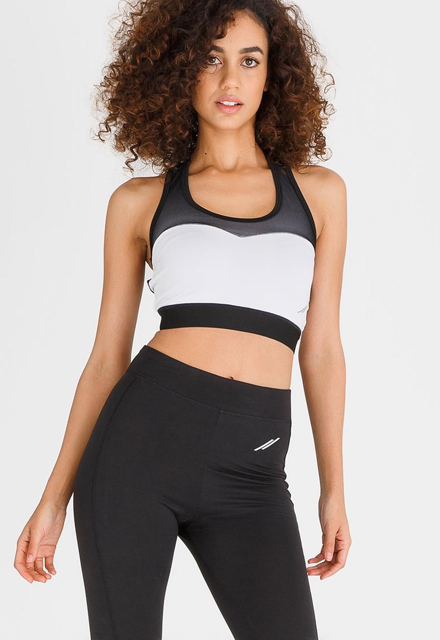 Lithe - Mesh Cut-out Back Vest White