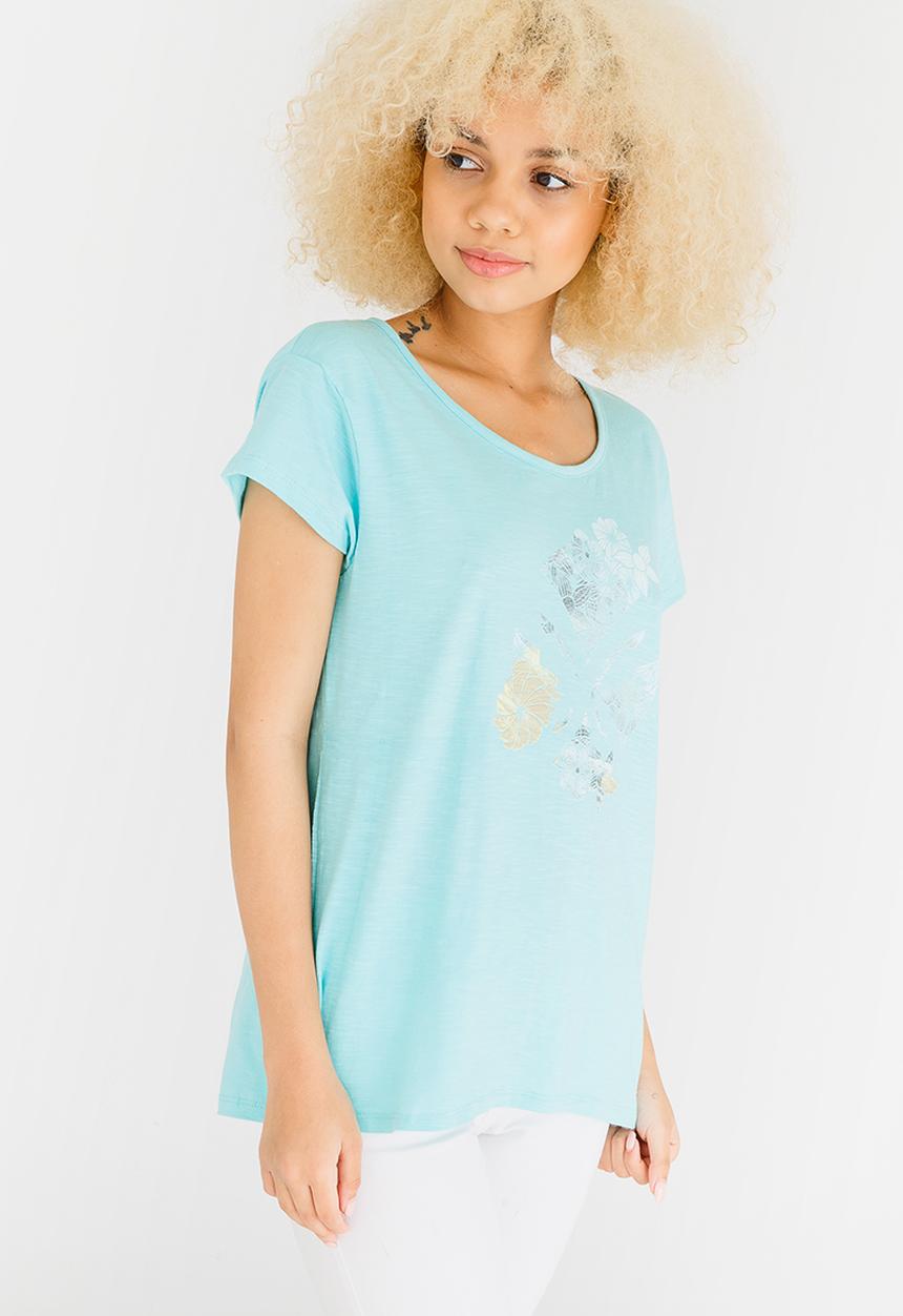 Lizzy - Tali Ladies Basic Tee Pale Blue