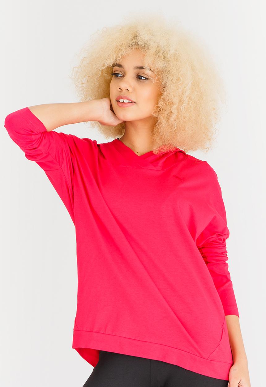 PUMA - ESS Hooded Cover Up Dark Pink
