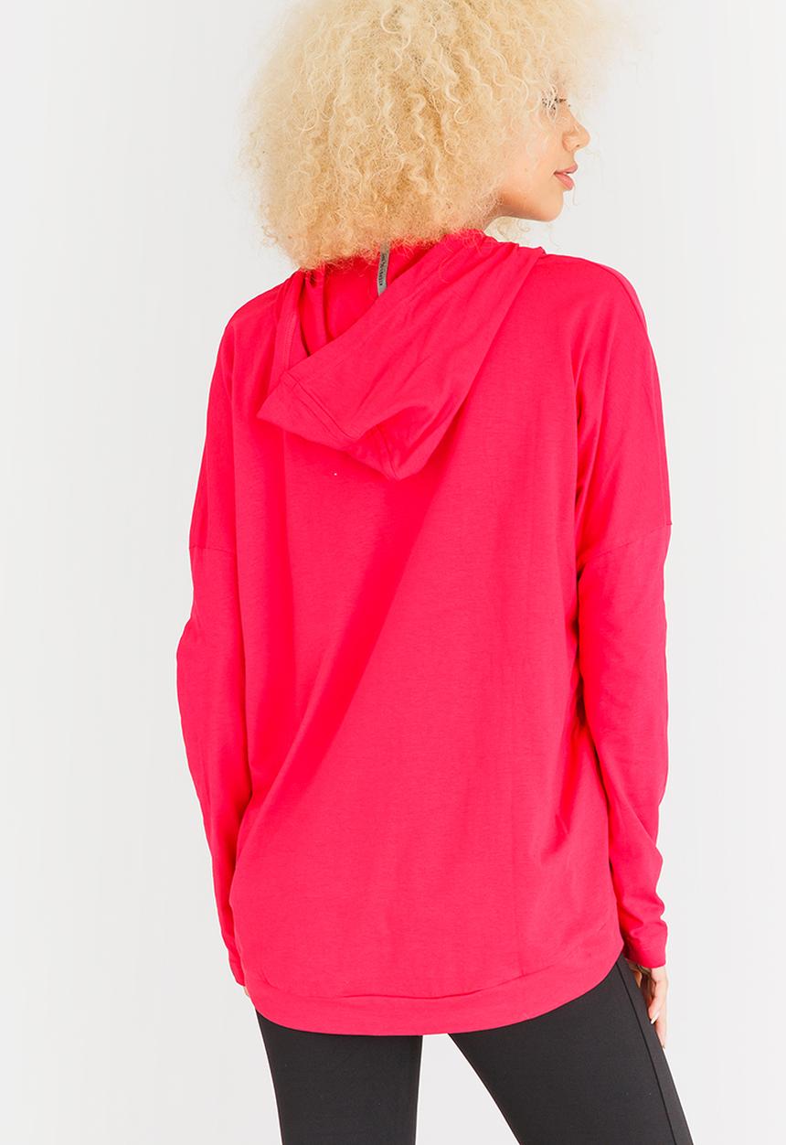 PUMA - ESS Hooded Cover Up Dark Pink