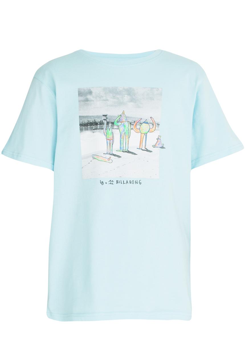 Billabong  - Surf Check SS Tee Pale Blue