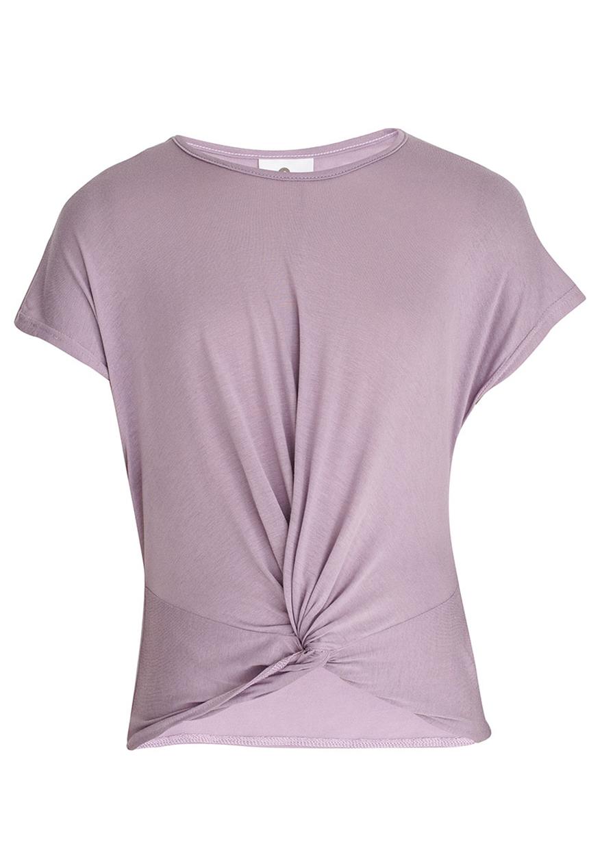 Rebel Republic - Front Knot Top Mid Purple