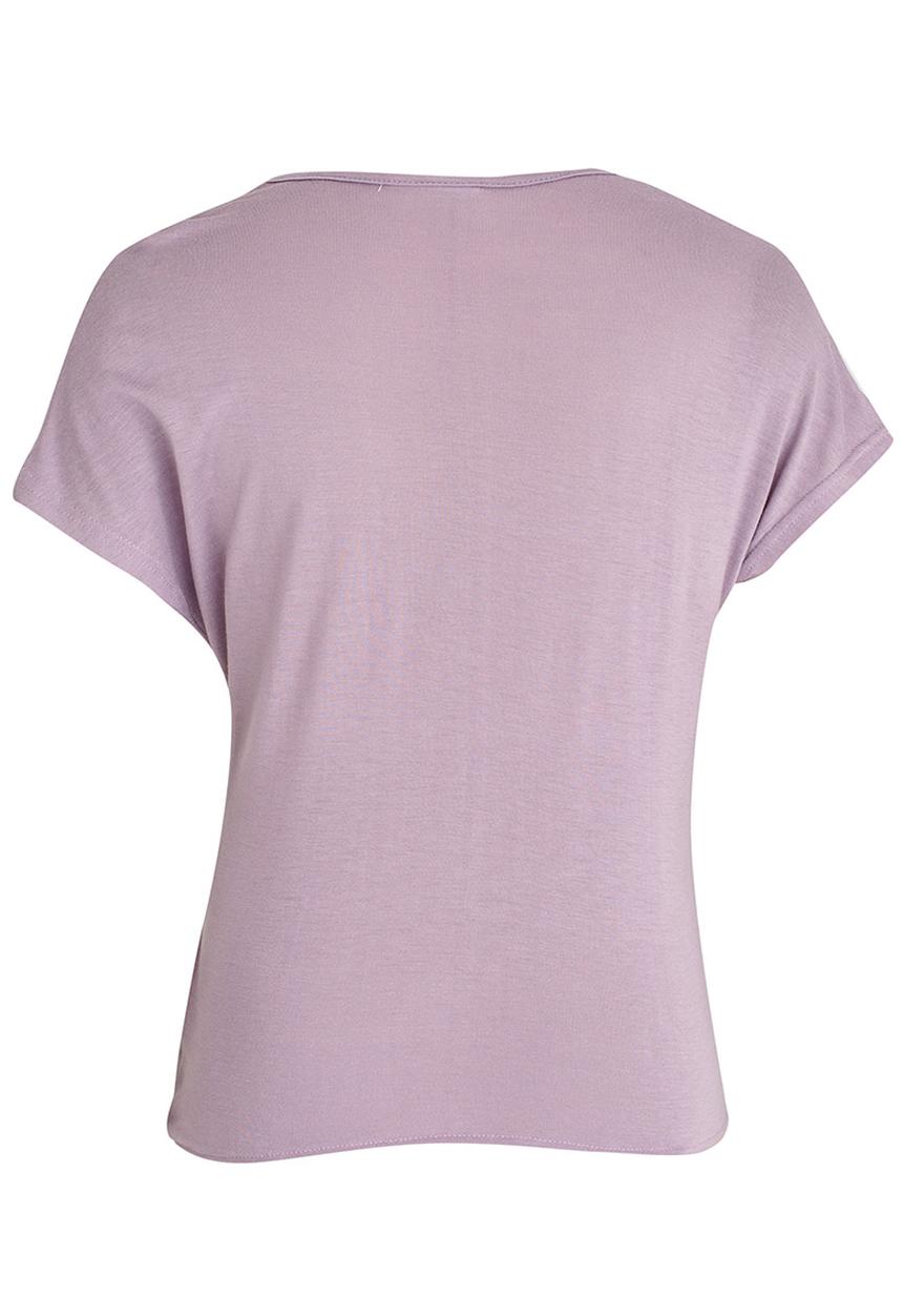 Rebel Republic - Front Knot Top Mid Purple