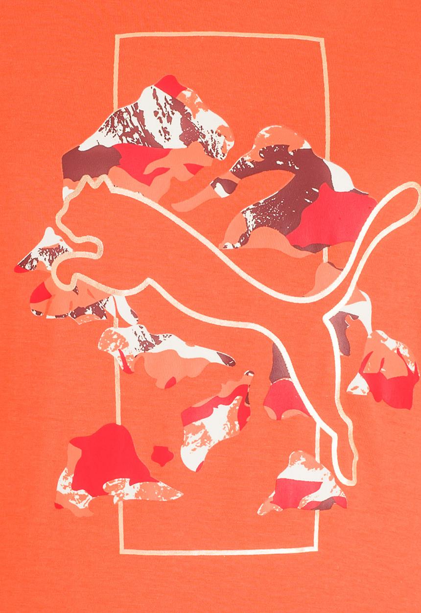 PUMA - Style Graphic Tee Coral