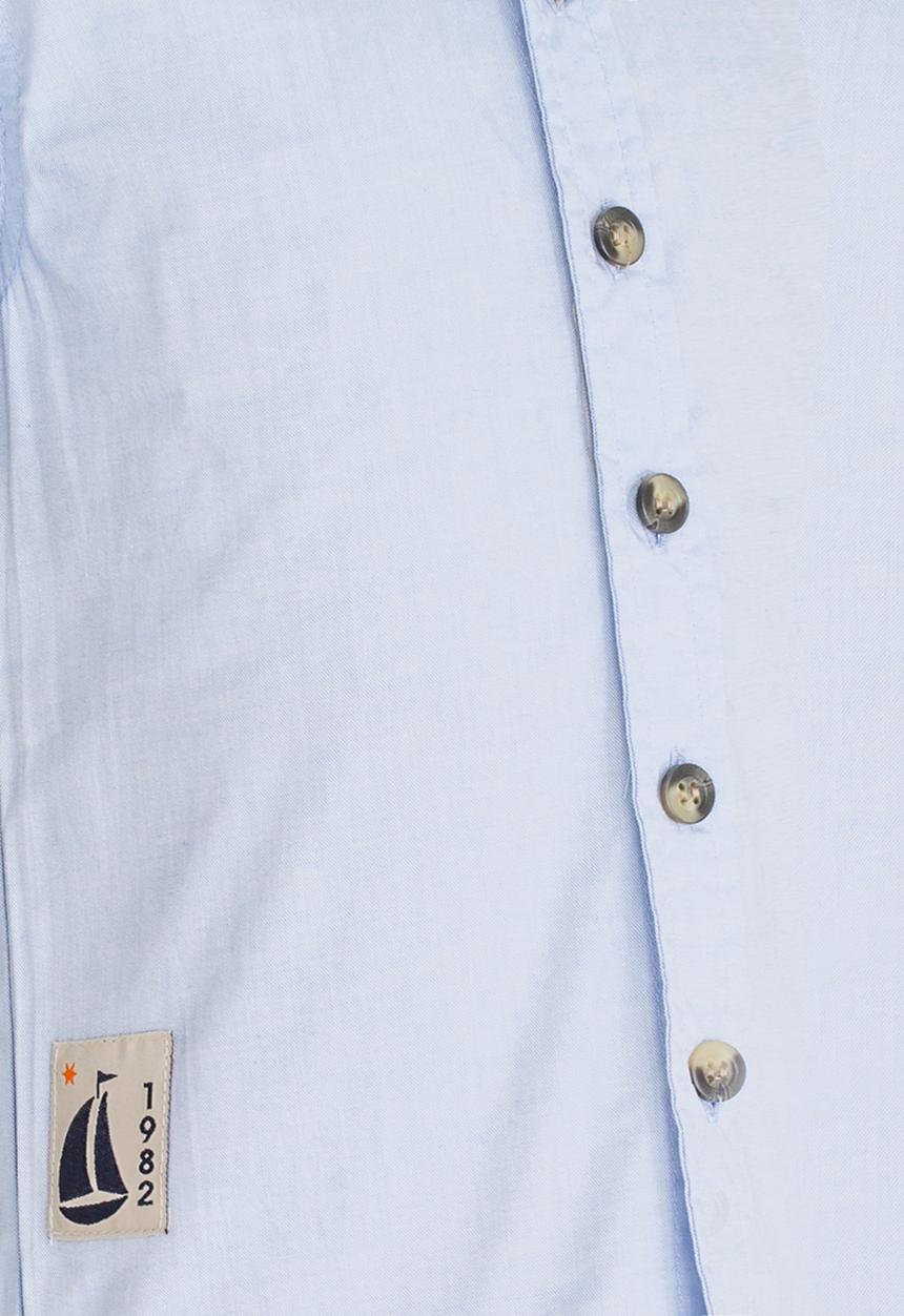 Pop Candy - Button Through Shirts Blue