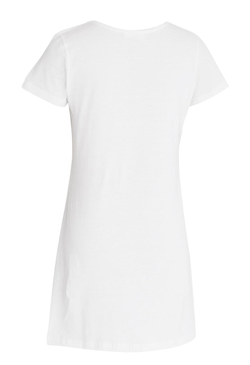 Rebel Republic - Tshirt Night Dress White