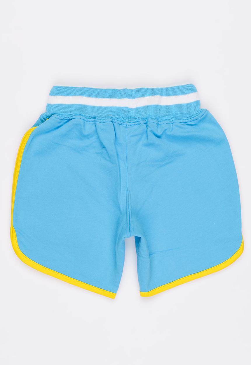 Pop Candy - Fleece Shorts with Applique Blue