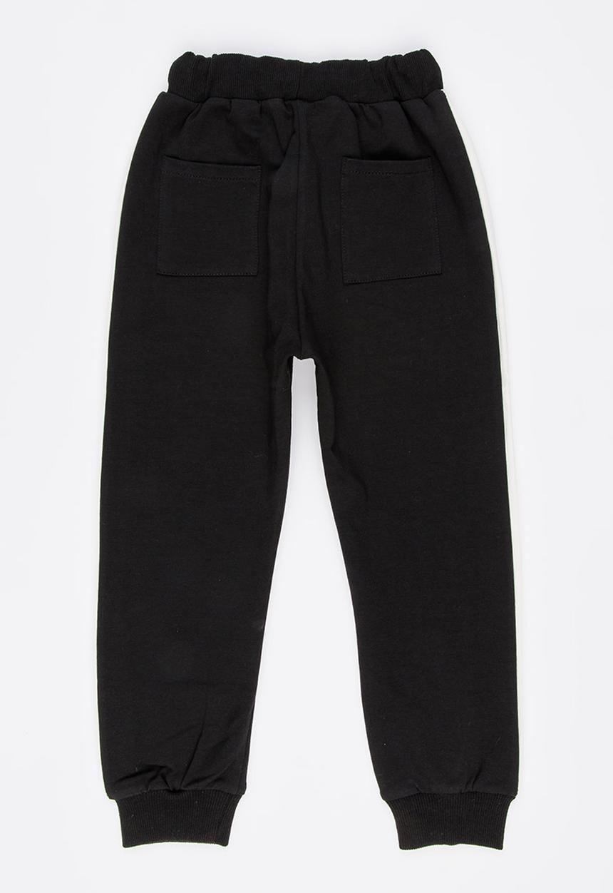Pop Candy - Pants with Side Stripe Detail Black