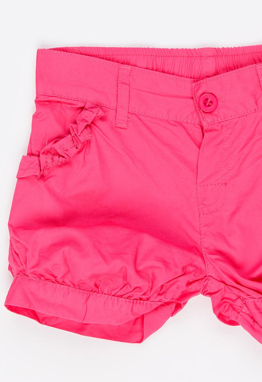 Pop Candy - Frill Detail Shorts Mid Pink