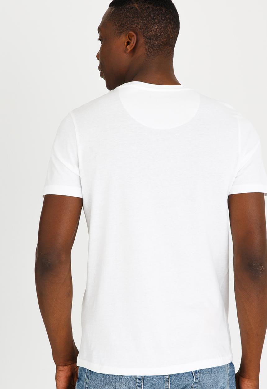Brave Soul - Antique 2 Stripe Tee White