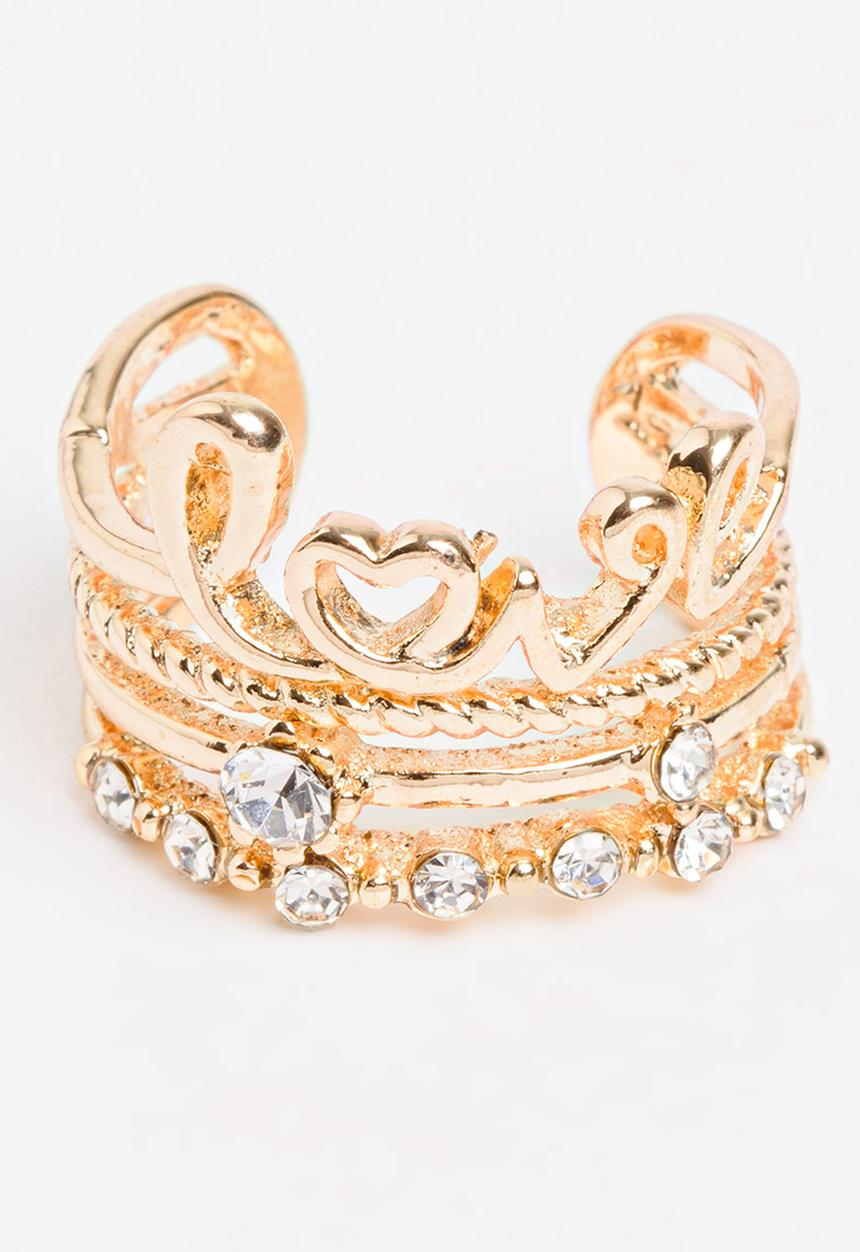 Pop Candy - Girls  Love Ring Gold