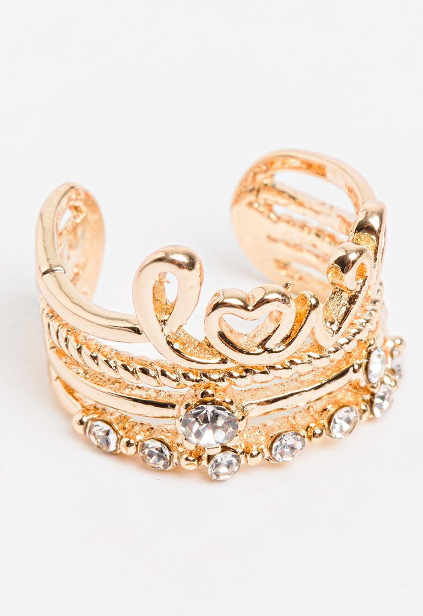 Pop Candy - Girls  Love Ring Gold