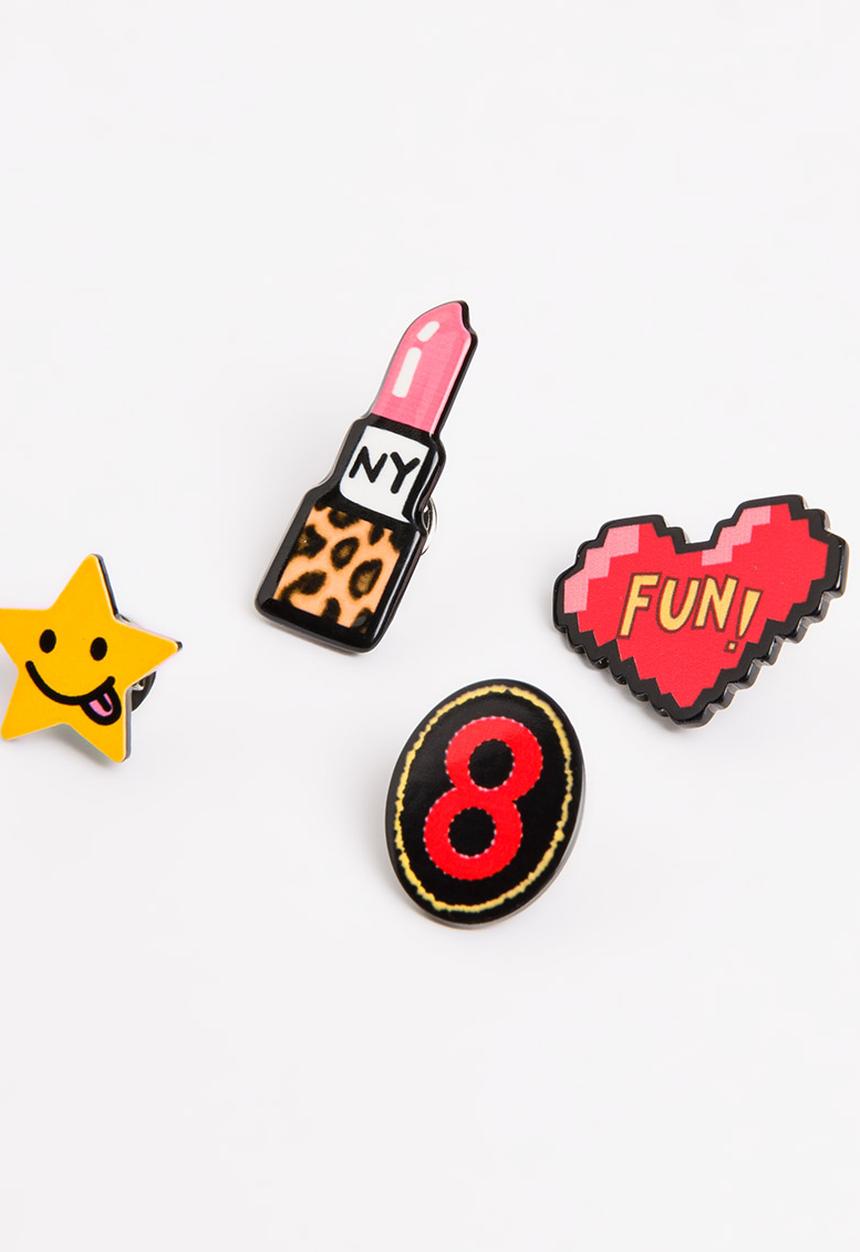 Pop Candy - Cool Girl Brooches Multi-colour