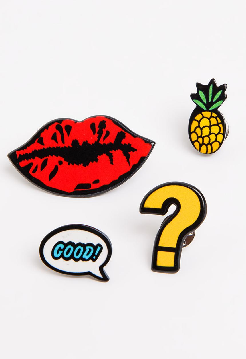 Pop Candy - Cool Girl Brooches Multi-colour