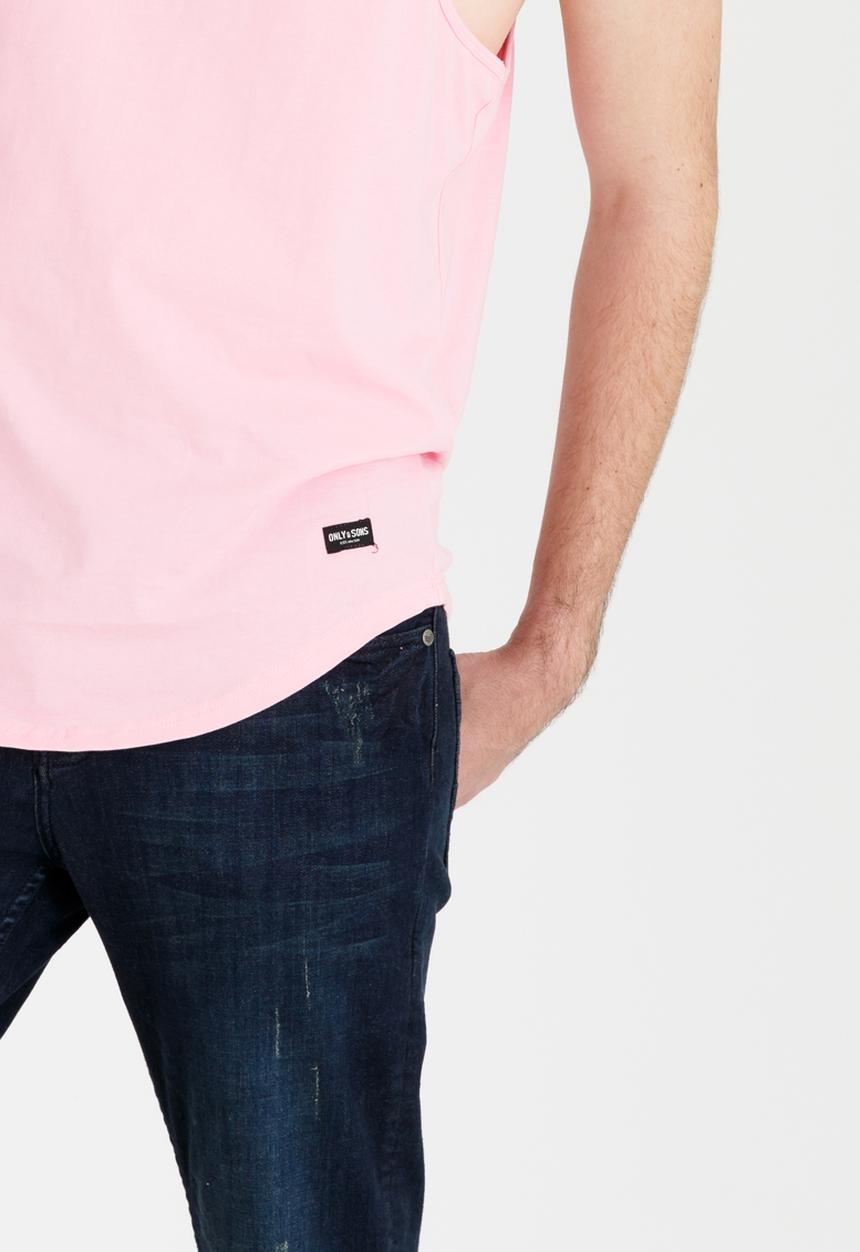 Only & Sons - Matty Longy Tank Top Pale Pink