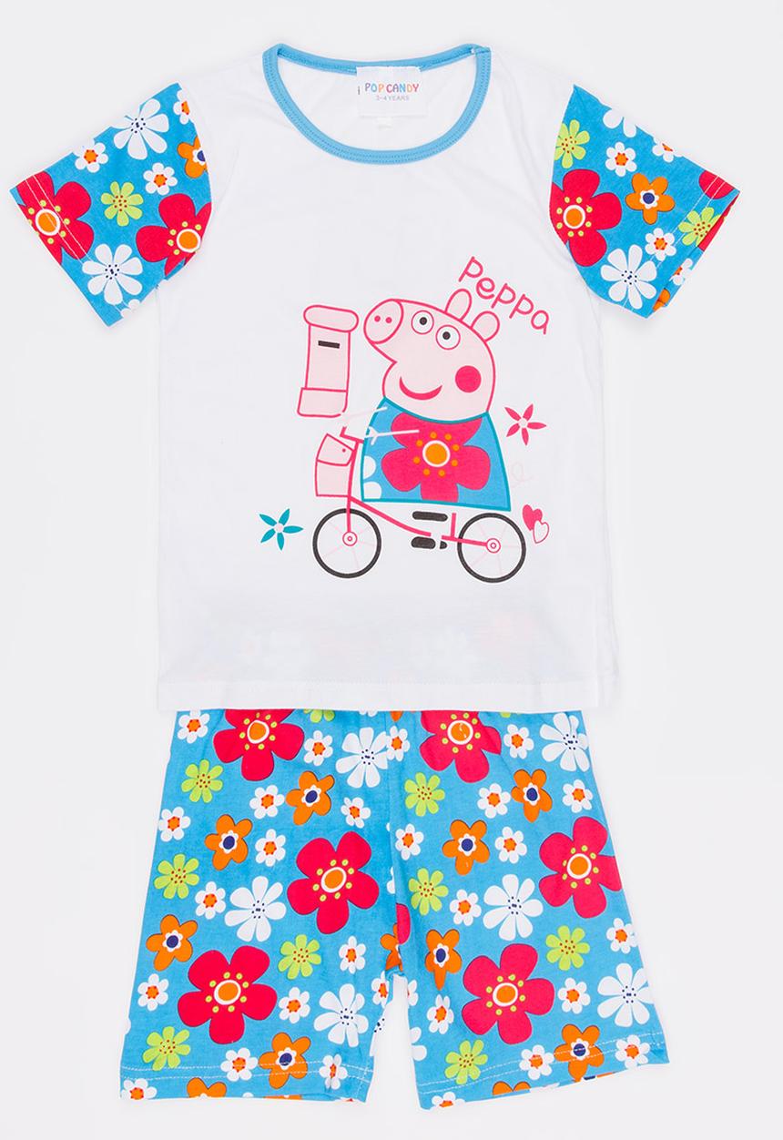 Pop Candy - Printed PJ Set Multi-colour