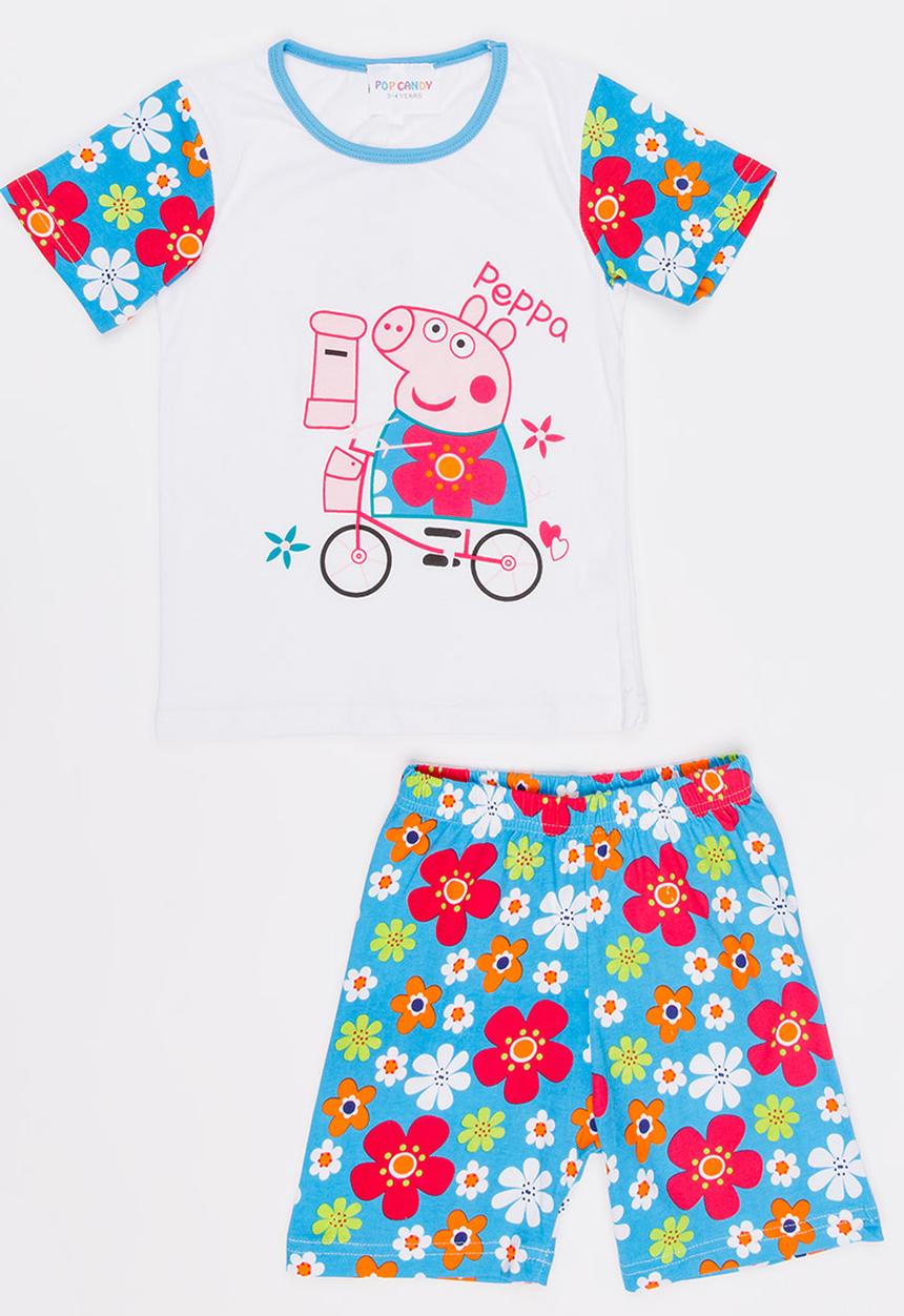 Pop Candy - Printed PJ Set Multi-colour