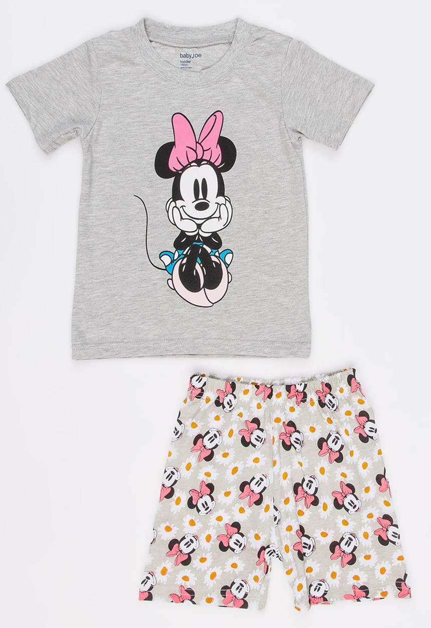 Pop Candy - Printed PJ Set Grey